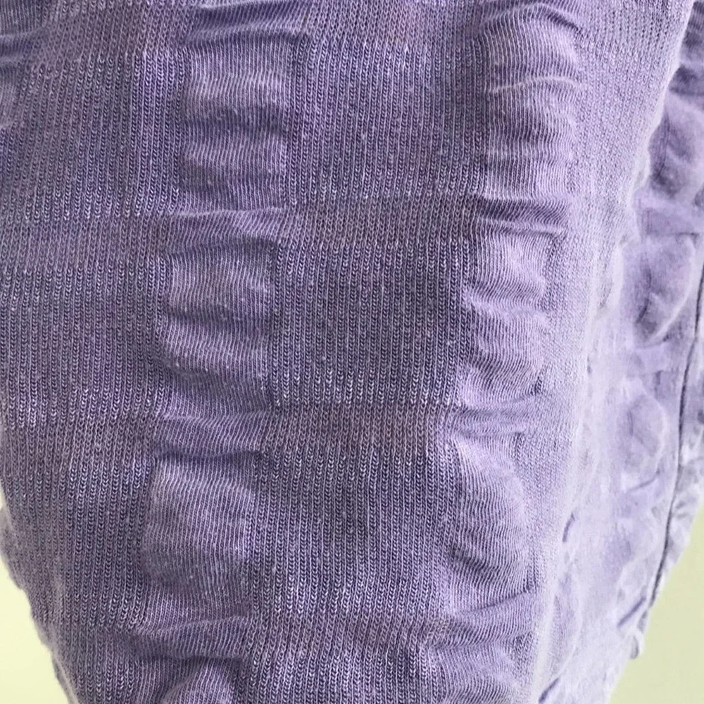 Unbranded Purple Burnout Basketweave Tank Top - Picture 3 of 5